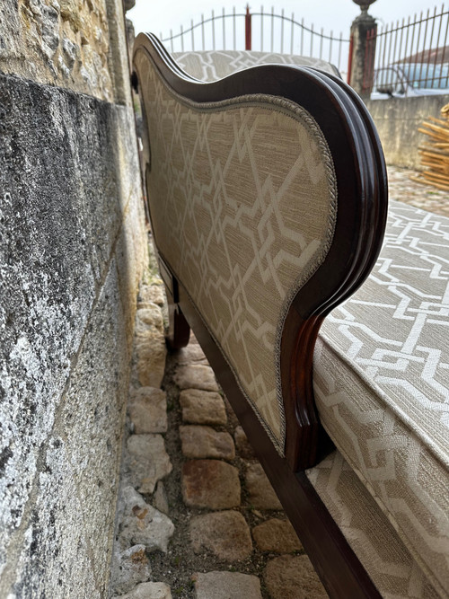 English Mahogany Daybed, 19th Century