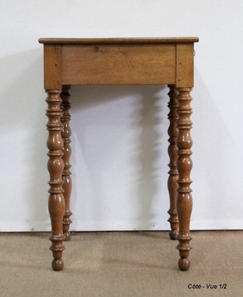  Petite Table en Chêne, dans le goût Louis-Philippe - 2ème partie XIXe 