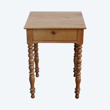  Petite Table en Chêne, dans le goût Louis-Philippe - 2ème partie XIXe 