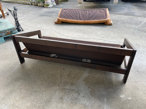Vintage Scandinavian Leather Sofa Circa 1970