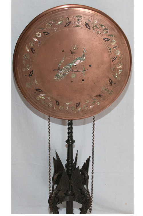 Pedestal Table In Cast Iron And Copper Napoleon III Period