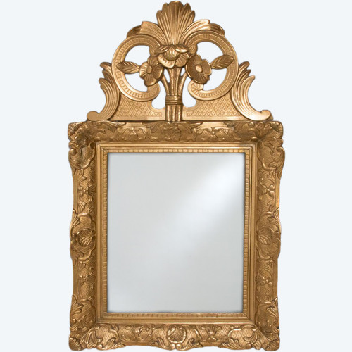 Carved and Gilded Wood Mirror Early 19th Century