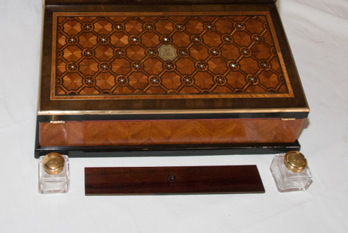 Ecritoire Paul Sormani En Marqueterie Circa 1860
