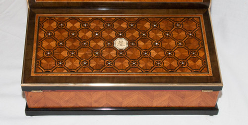 Ecritoire Paul Sormani En Marqueterie Circa 1860