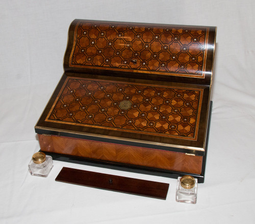 Ecritoire Paul Sormani En Marqueterie Circa 1860