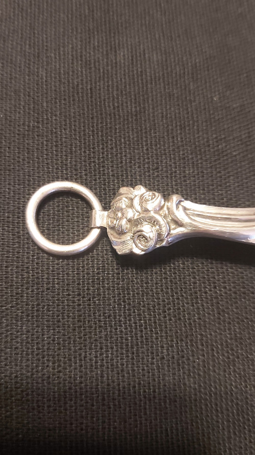 Rare miniature solid silver wine taster