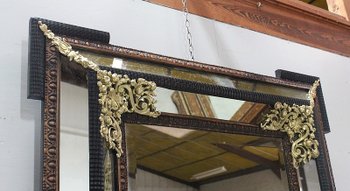  Specchio Rettangolare Grande, Stile Luigi XIV, Periodo Napoleone III - XIX