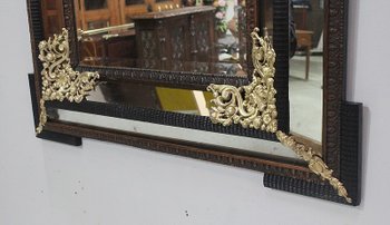  Specchio Rettangolare Grande, Stile Luigi XIV, Periodo Napoleone III - XIX