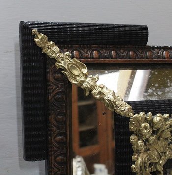  Specchio Rettangolare Grande, Stile Luigi XIV, Periodo Napoleone III - XIX