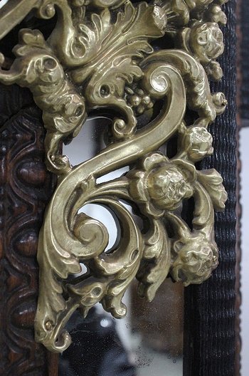  Specchio Rettangolare Grande, Stile Luigi XIV, Periodo Napoleone III - XIX