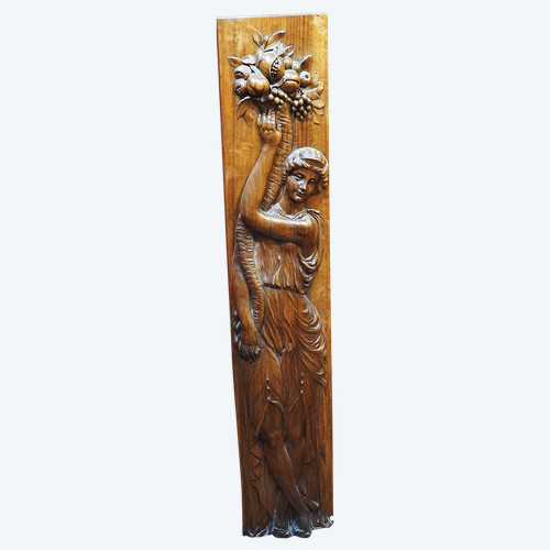 CORNE D'ABONDANCE, bas relief en bois