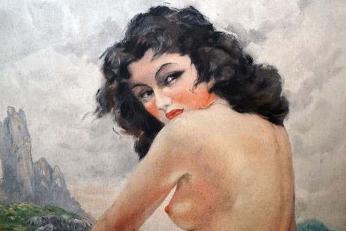 Yves DIEY, NU lithograph