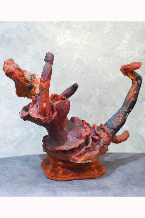 La Goulue Sculpture Ciment Polychrome