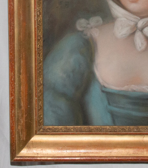 Ritratto di giovane donna, pastello, XIX secolo