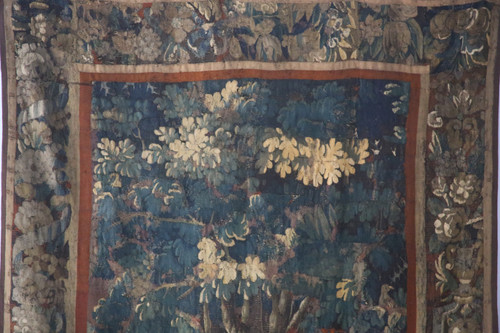 Aubusson tapestry, 18th-century greenery.