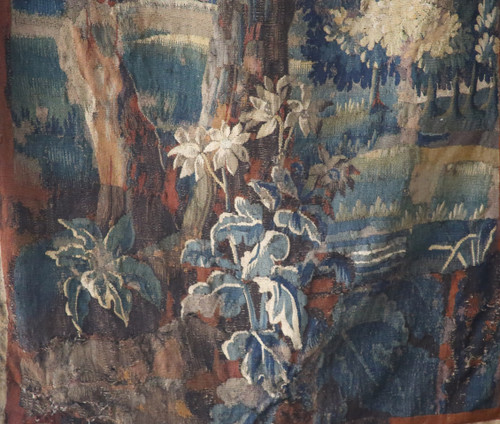 Aubusson tapestry, 18th-century greenery.