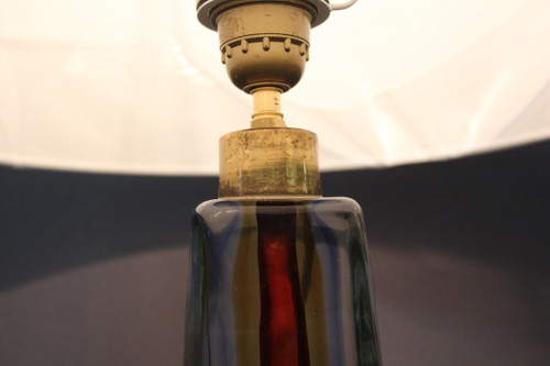 Lampe De Table En Cristal Multicouche Vers 1970