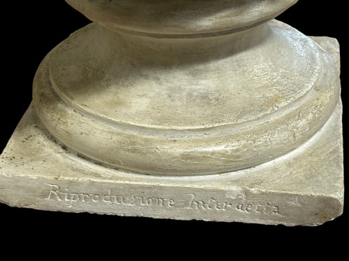 Humberto 1° Re d'Italia ( 1844-1900 ) Grande busto in gesso Inizio XIX secolo Humberto 1° Re d'Italia