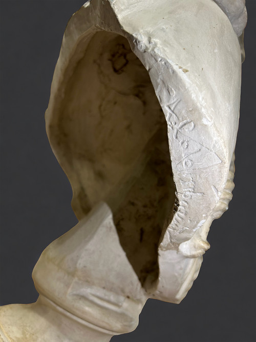 Humberto 1° Re d'Italia ( 1844-1900 ) Grande busto in gesso Inizio XIX secolo Humberto 1° Re d'Italia