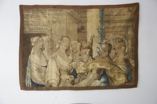 Element eines Wandteppichs Szene griechische Mythologie, Aubusson, Mitte 17.