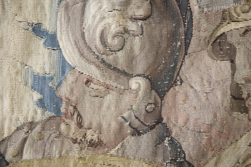 Element eines Wandteppichs Szene griechische Mythologie, Aubusson, Mitte 17.
