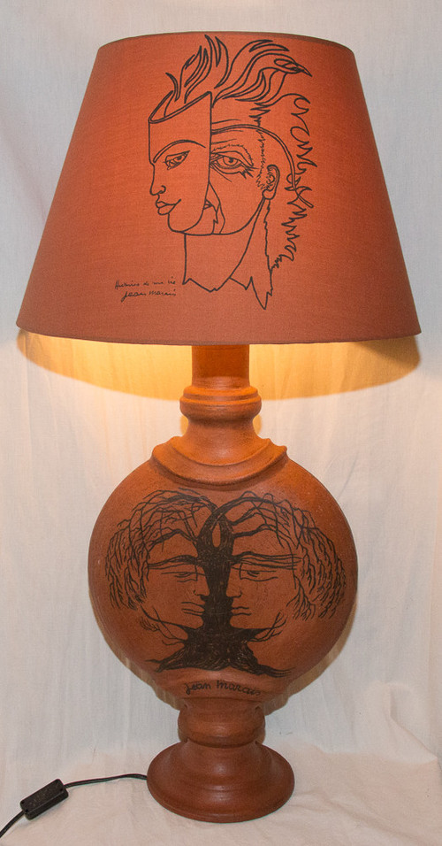 Lamp Signed Jean Marais 1913-1998