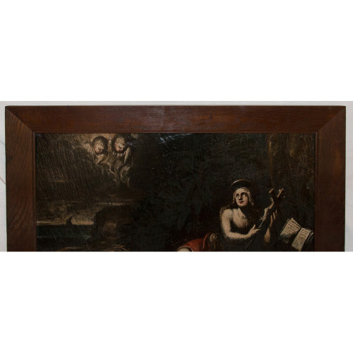Olio su ardesia Maria Maddalena periodo XVIII secolo