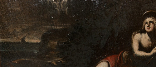 Olio su ardesia Maria Maddalena periodo XVIII secolo