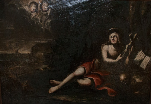 Olio su ardesia Maria Maddalena periodo XVIII secolo