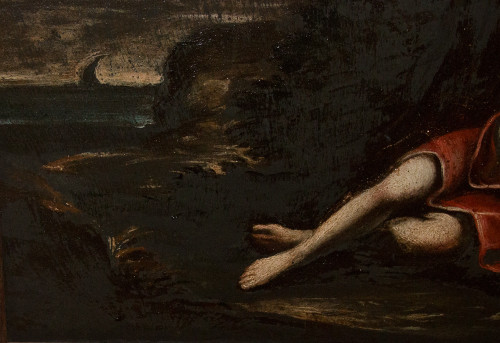 Olio su ardesia Maria Maddalena periodo XVIII secolo