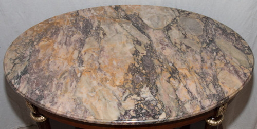 Guéridon Ovale Style Louis XVI Ende 19. Jahrhundert