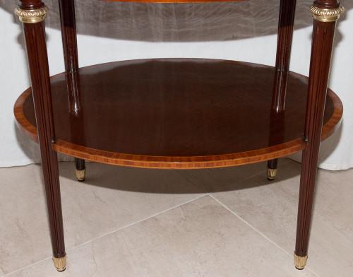  Guéridon Ovale Style Louis XVI Ende 19. Jahrhundert