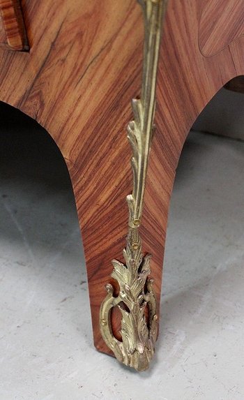  Importante Commode Tombeau en Bois de Rose, style Louis XIV - Milieu XXe 