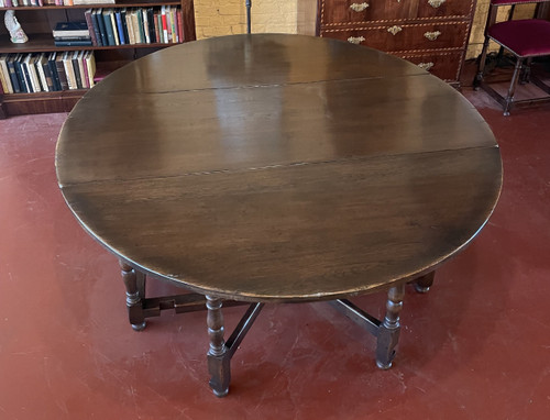 Grande Table Gateleg En Chêne