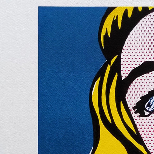 1980s Original Stunning Roy Lichtenstein "Smile Girl" Limited Edition Lithograph