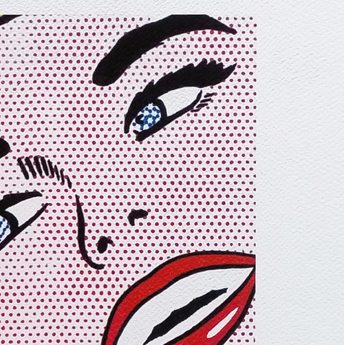 1980s Original Stunning Roy Lichtenstein "Smile Girl" Limited Edition Lithograph