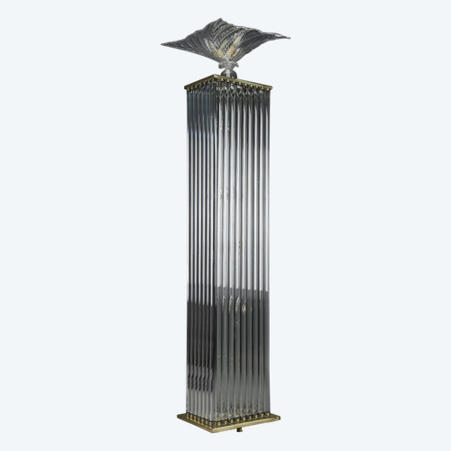 ART DECO-STYLE FLOOR LAMP MADE IN THE 70S FROM MURANO GLASS