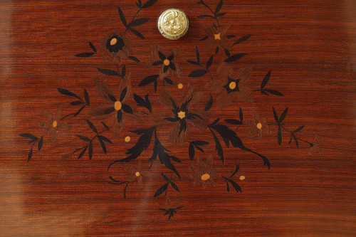 Credenza in palissandro e palissandro nello stile di Jules Leleu