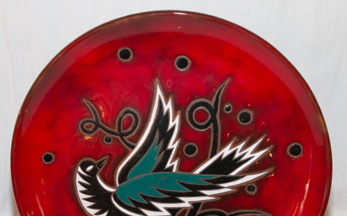 Grand plat Signé Jean Picart Le  Doux  Circa 1960