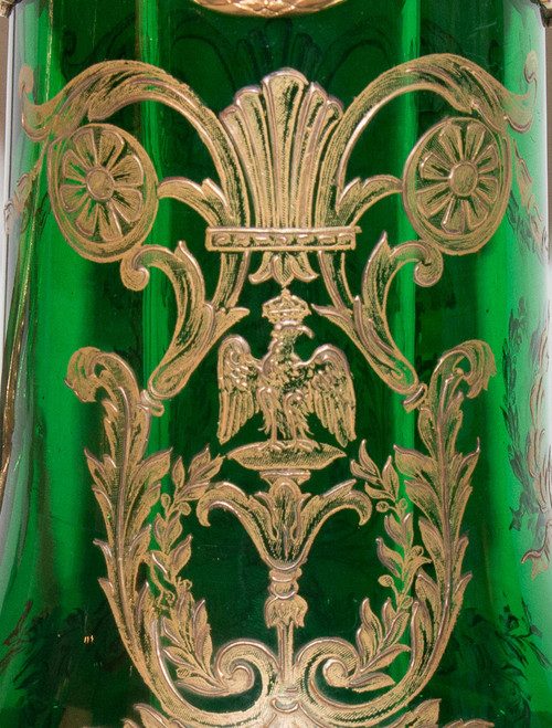 Orangeade pitcher Signed Victor Saglier 19th century