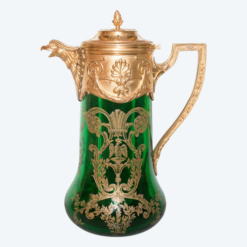Orangeade pitcher Signed Victor Saglier 19th century