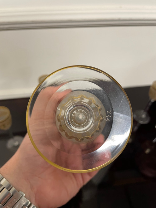 Saint Louis - Cristal Liqueur Service Late 19th Century