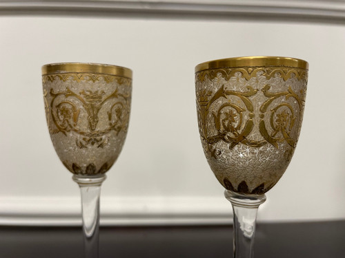 Saint Louis - Cristal Liqueur Service Late 19th Century
