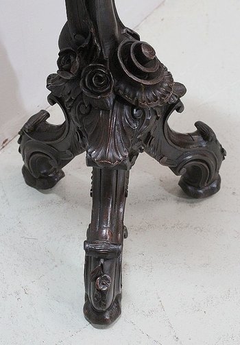  Sellette Putti en bois Sculpté - Fin XIXe 