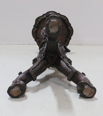  Sellette Putti en bois Sculpté - Fin XIXe 
