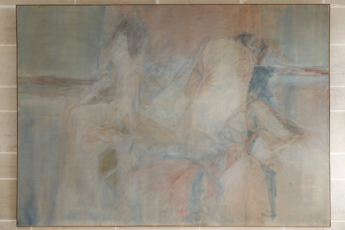 VERY LARGE OIL ON CANVAS BY JEAN PAUL BARRAY (1930-2012)