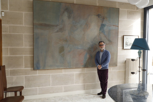 VERY LARGE OIL ON CANVAS BY JEAN PAUL BARRAY (1930-2012)