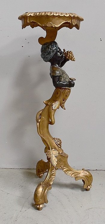  Sella in legno dorato in stile veneziano - Fine XIX secolo