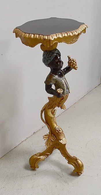  Sella in legno dorato in stile veneziano - Fine XIX secolo