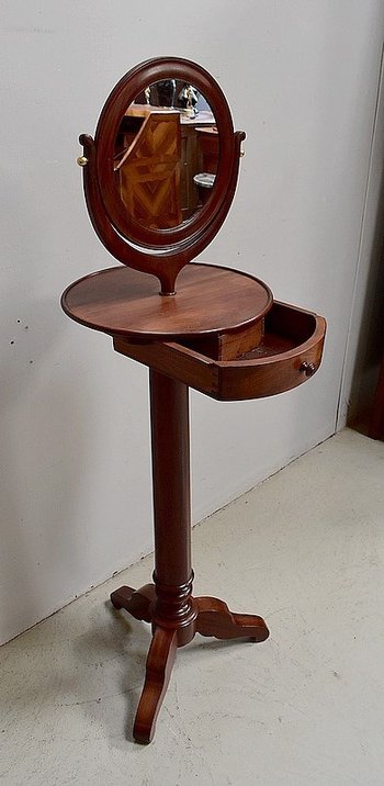  Barbière en Acajou massif de Cuba, époque Restauration - 1ère partie du XIXe 